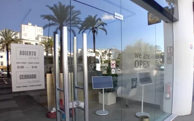 express frosted vinyl installations etc in Puerto Banús